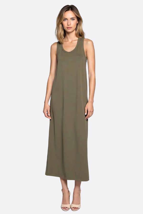 Women’s Khaki Green Maxi Dress