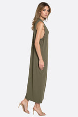 Women’s Khaki Green Maxi Dress